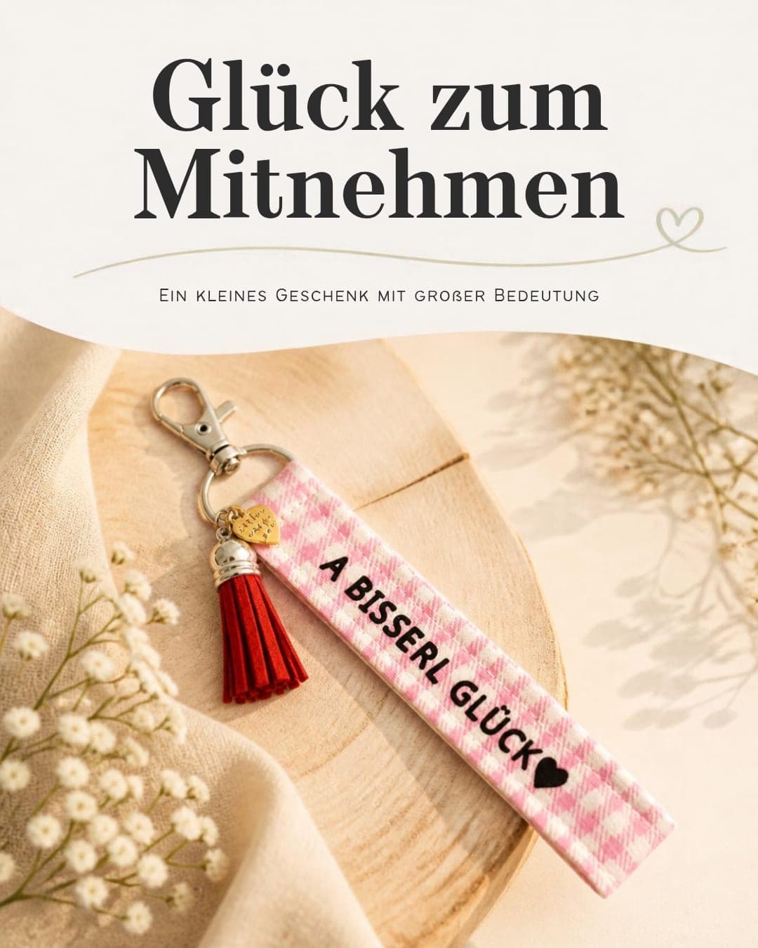 Schlüsselanhänger «A bisserl Glück»